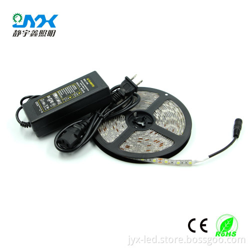 2700K-3500K led ribbon kit smd 5050 warm white strip with 12V 5A power supplier for under cabinet lighting